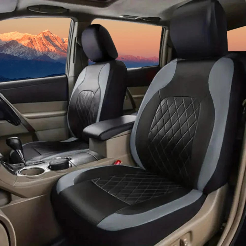Universal Car Seat Covers PU Black Fashions Sports Seat Covers PU Car Seat Cover Universal Interior Accessories Car Mobile World
