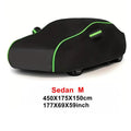 Universal Car Covers With Reflective Strip Fit For Audi Mercedes Benz Volkswagen Mazda And So On Black Car Cover Dust-proof Snow Car Mobile World