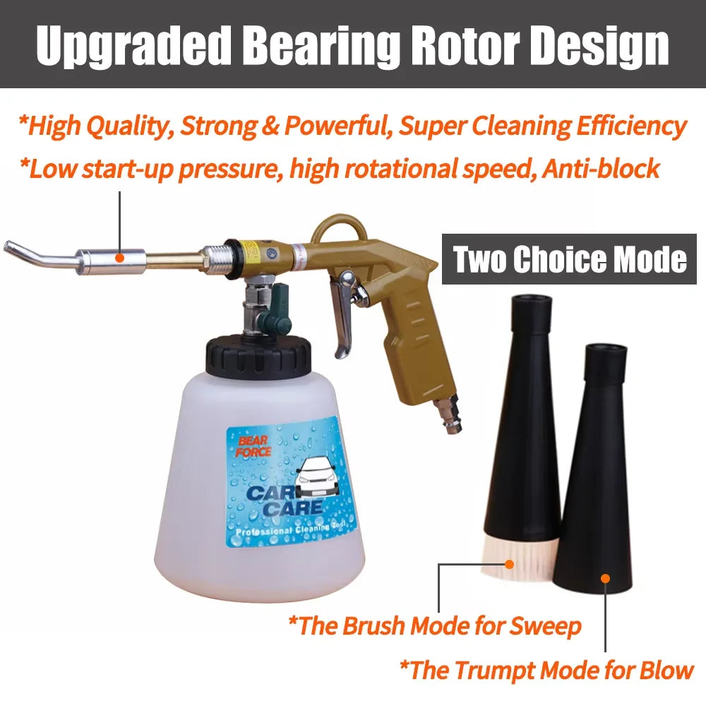 Tornado Pneumatic Air Foam Gun High Pressure Car Wash Interior Deep Cleaning Gun Espuma Tool for Tornador Detailing Tool CM World