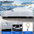 Full-Wrapped Car Cover All Weather Outdor Car Exterior Protection Covers Snowproof Anti-hail Cover Universal for Sedan SUV Car Mobile World