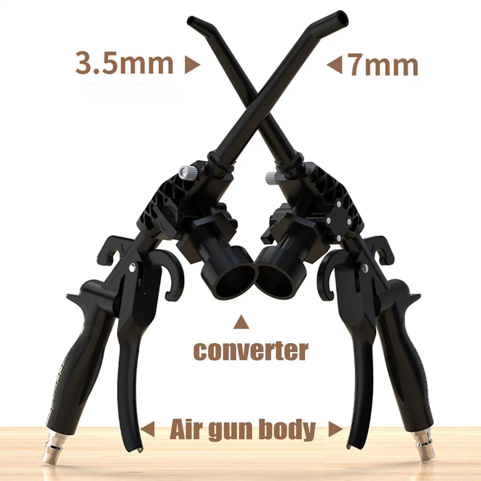2-purpose car Vacuum Cleaner Guns Air Vacuum Blow Guns For Compressor Portable Cleaner Duster Tool For Dust Dirt Auto Detailing Car Mobile World