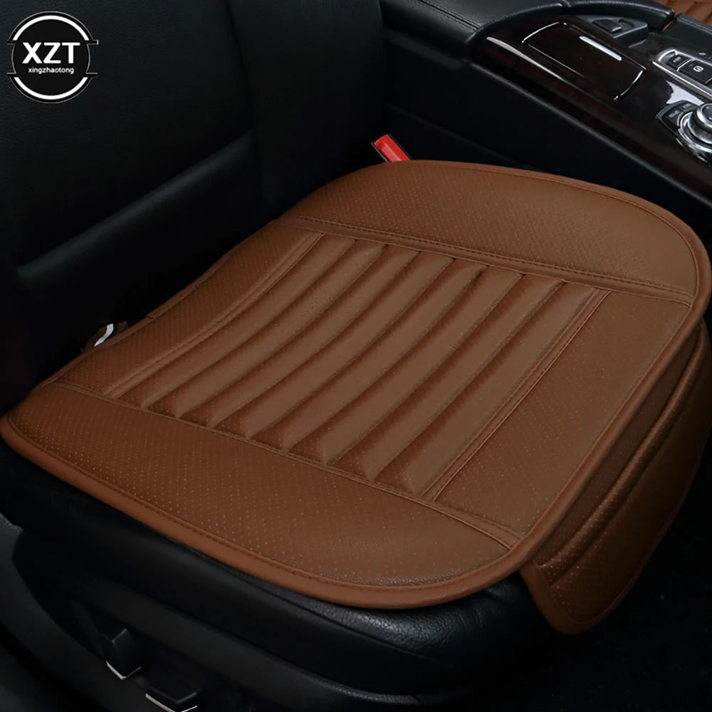 NEW Front Car Seat Cover PU Leather Cars Seat Cushion Automobiles Seat Protector Universal Car Chair Pad Mat Auto Anti Slip Mat