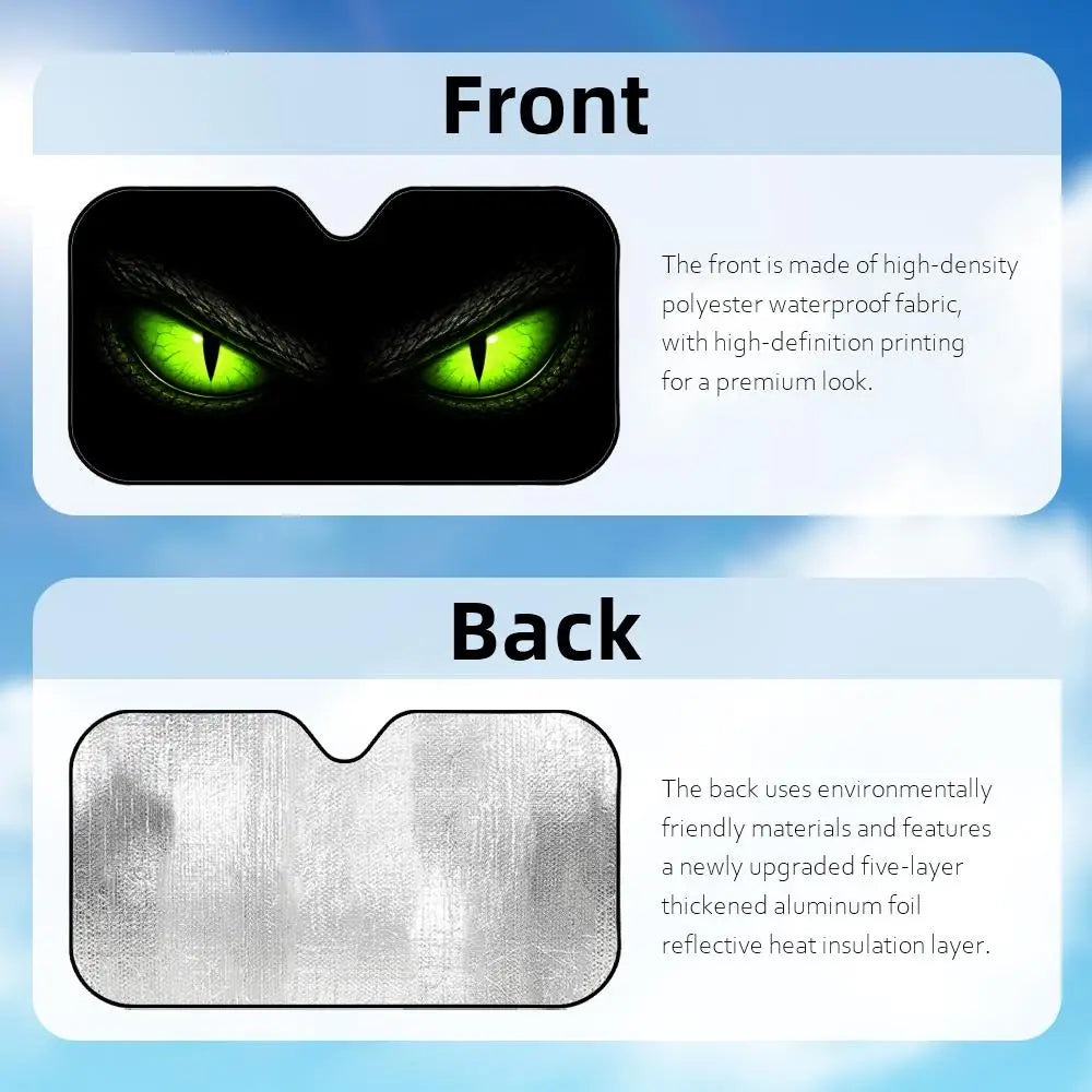 The gaze in the darkness Sun Visor Foldable Universal Car Windshield Sun Shade UV Protection Heat Insulation Foldable Cover