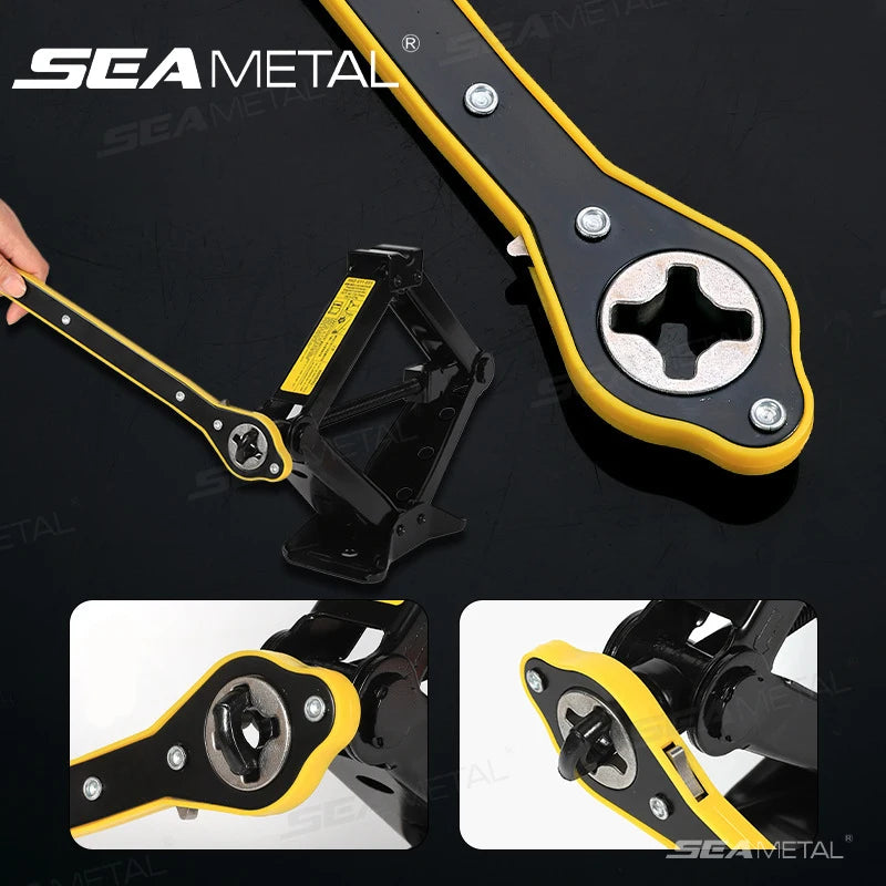 SEAMETAL Car Universal Crank Handle Car Jack Handle Lever Labor-saving Wrench Tool with CAR Tools for Car Mounted Accessories CM World
