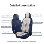 Universal fitting waterproof breathable soft Napa leather car seat cover set for cushion protection. Suitable for sedan and SUV Car Mobile World