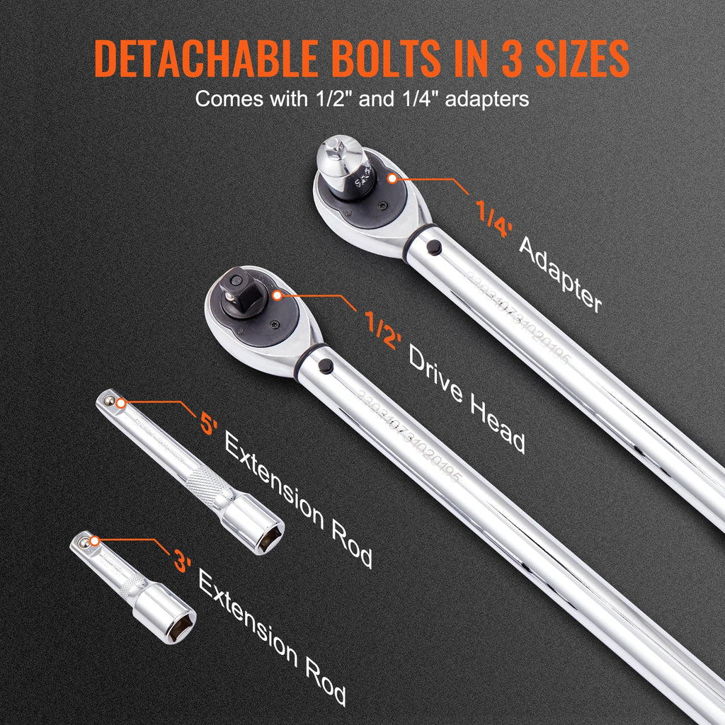 SucceBuy 1/2" 1/4" 3/8" Mechanical Torque Wrench Set Precision Pointer Hand Tools Torque Wrench Workshop Car Repair Tool