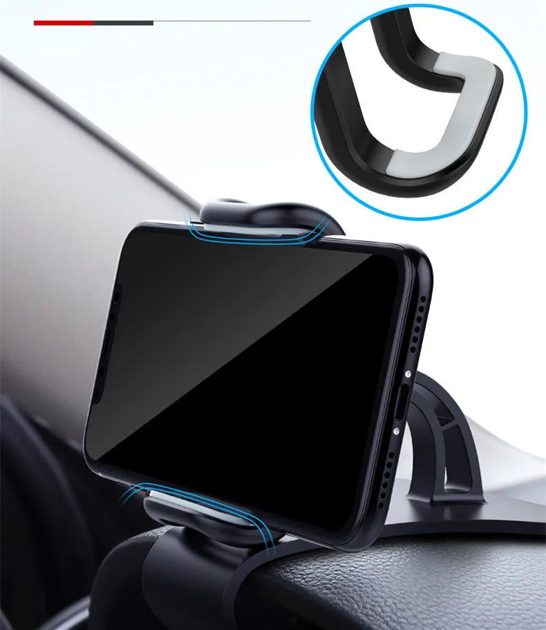 Multi-Functional Universal Car Mobile Phone Holder Easy Clip Mount Stand Panel Dashboard GPS Navigation Bracket Holder For Phone CM World