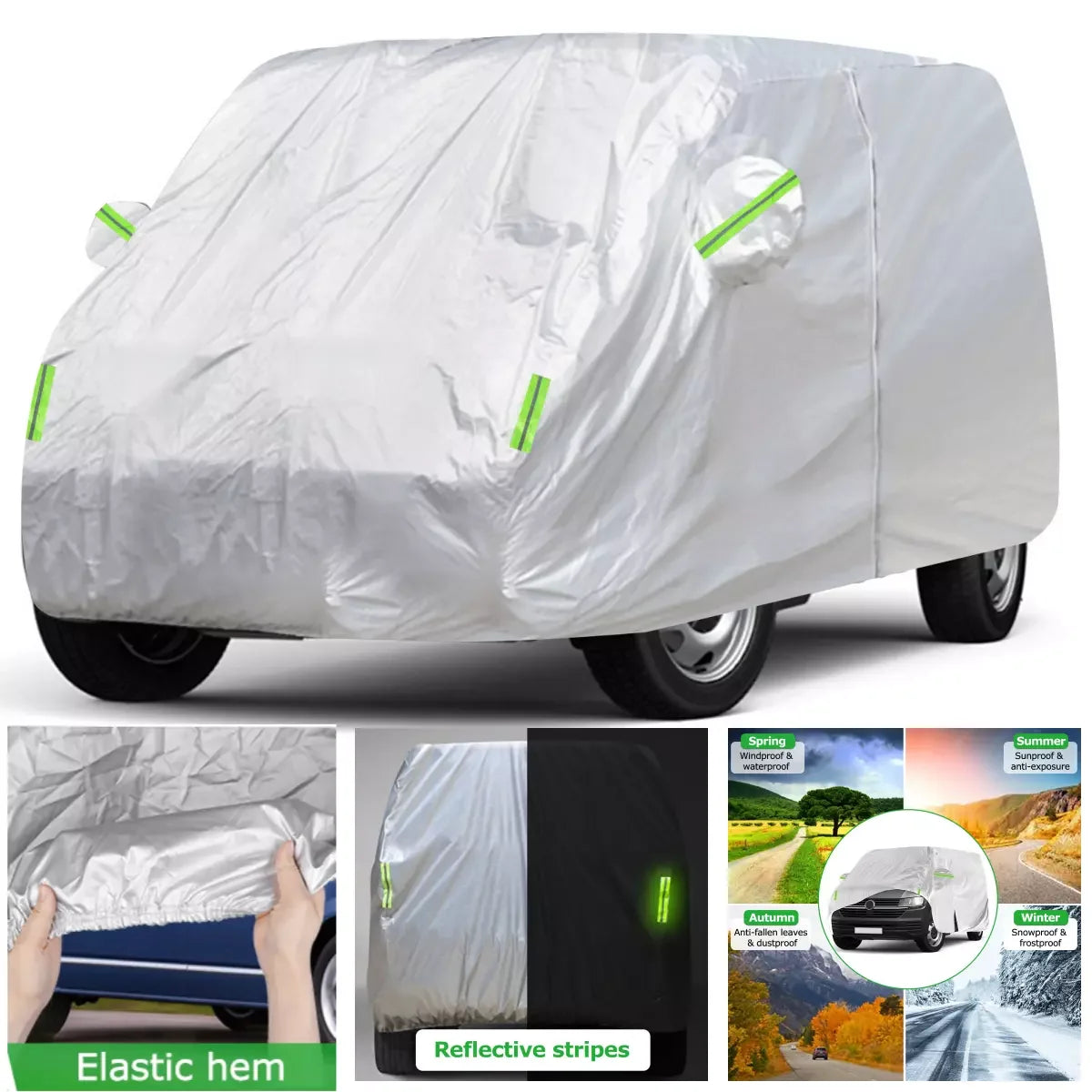 Car Cover For VW Transporter T3 T4 T5 T6 All-Weather Waterproof Dustproof Car Cover UV Protective  Snow Protection Covers