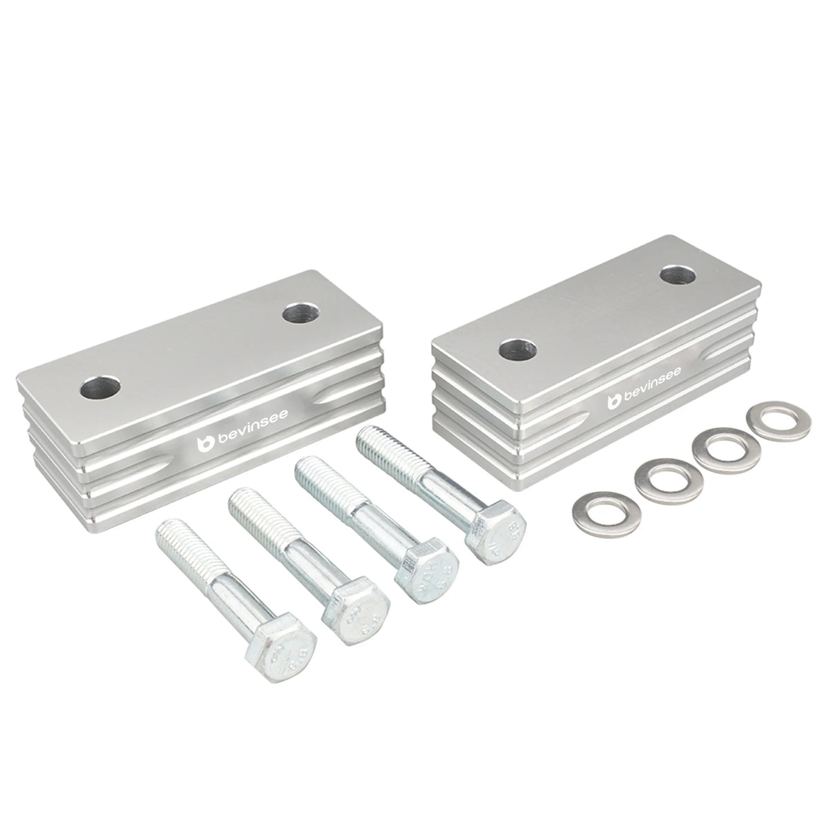 BEVINSEE Aluminum Hood Vent Space Riser Spacer Kit for Jeep Cherokee XJ 1984-2001, Car Accessories