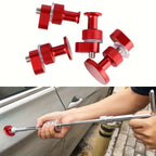 Car Dent Puller Repair Kit-T Bar Dent Tool with 4pcs Heavy-Duty Aluminum Alloy Pull Tabs  for Auto Body Paintless Dent Removal CM World