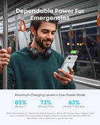 Anker Nano Power Bank, Ultra-Slim 5,000mAh Wireless Charging Battery,Portable Charger, for iPhone Air/17/16 Car Mobile World