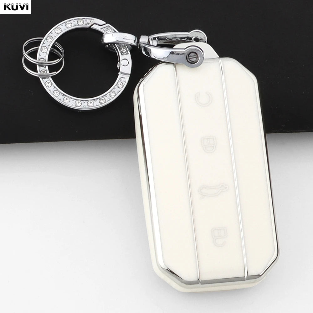Fashion TPU Car Key Case Cover Shell For Chery Jaecoo J7 J5 7 5 Protection Bag Holder Keychain Keyless Auto Accessories