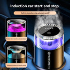 Smart Car Air Freshener Rechargeable Car Aroma Diffuser Cloud Mist with RGB Light for Automotive Interior CM World