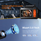 Industrial Endoscope 1080P Digital Borescope Inspection Camera 8mm IP67 Water-tight Sewer Camera with 4.3"  Screen 8 LED Lights