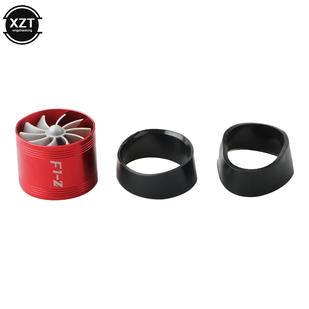 Auto Car Air Intake Turbine Refit Turbo Gas Fuel Oil Saver Fan Turbo Supercharger Turbine Fit for Air Intake Hose Dia 65-74mm CM World