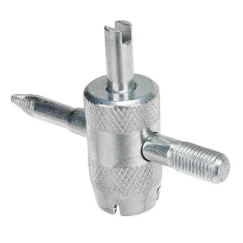 1Pc Silver Auto Tyre Valve Core Puller Repair Tools 4-in-1 Car Truck Tire Screwdriver Valve Stem Core Remover Installer Tool CM World