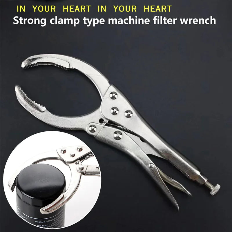 【X】1PC Car Disassembly Tool Clamp Filter Wrench Oil Grid Wrench Oil Change Adjustable Multi-Function Engine Oil Filter Wrench Car Mobile World