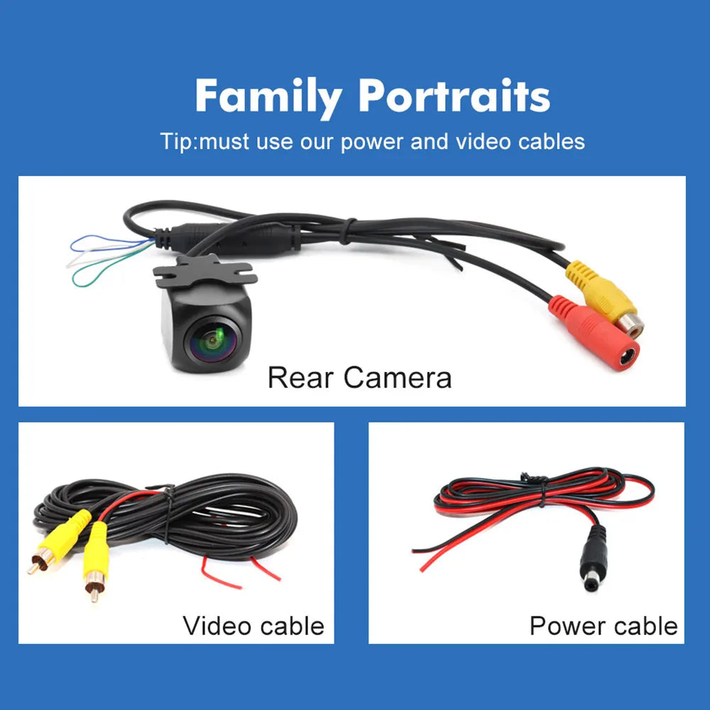 180 Degrees 1080P AHD CCD Universal Front Camera Without Parking Line Car Front View Camera Parking Camera Without Mirror