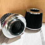 Universal 76mm 3inch Car Modified High Flow Cold Air Intake Air Filter Kit Aluminum Induction Pipe Auto Racing Automotive Parts