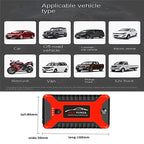 EAFC 12V  Car Jump Starter Power Bank Portable Car Battery Booster ChargerStarting Device Auto Emergency Start-up Lighting Car Mobile World