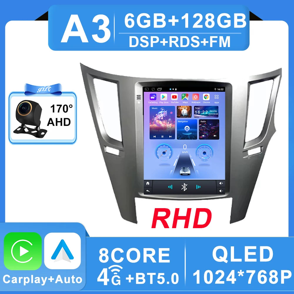 Android 16 Car Radio 9.7 inch For Subaru Outback 4 BR Legacy 5 2009 - 2014 Multimedia Video Player Navigation GPS Stereo Carplay CM World