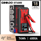 GOOLOO 20000mAh Car Jump Starter 12V Car Battery 4000A Peak Current Portable Charger Portable Power Bank for Emergency Device