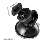 QXNY 360° Rotating Suction Cup Mount for Action Camera, Car DVR on Windshield - Secure Holder Bracket for Driving Recording CM World