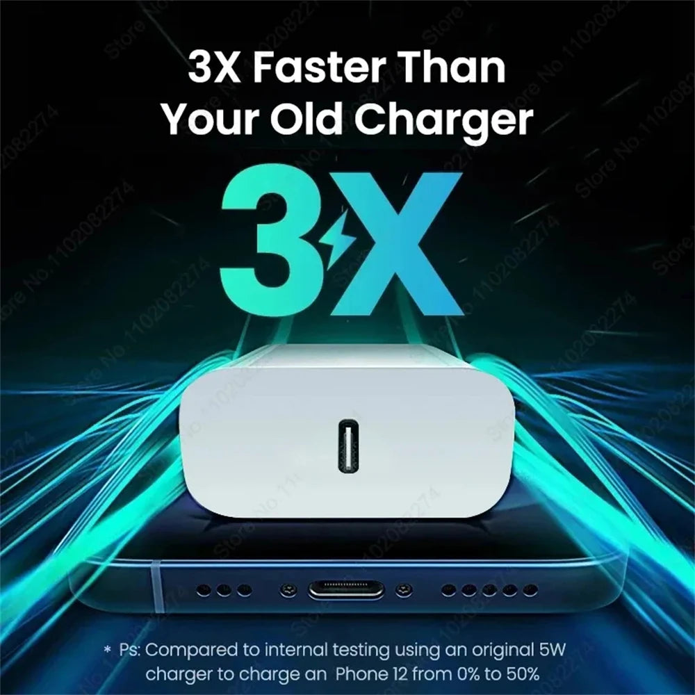 PD 40W USB C Fast Charger For Apple iPhone 16 15 11 12 13 14 Pro Max Plus Fast Charge Phone Charger USB Type C Cable Accessories Car Mobile World