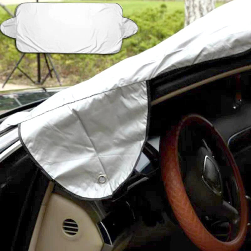 1Pc Car Windshield Protector Anti-falling leaves Sun Shade Dust Frost Freezing Snow Windshield Cover Car Exterior accessories Car Mobile World