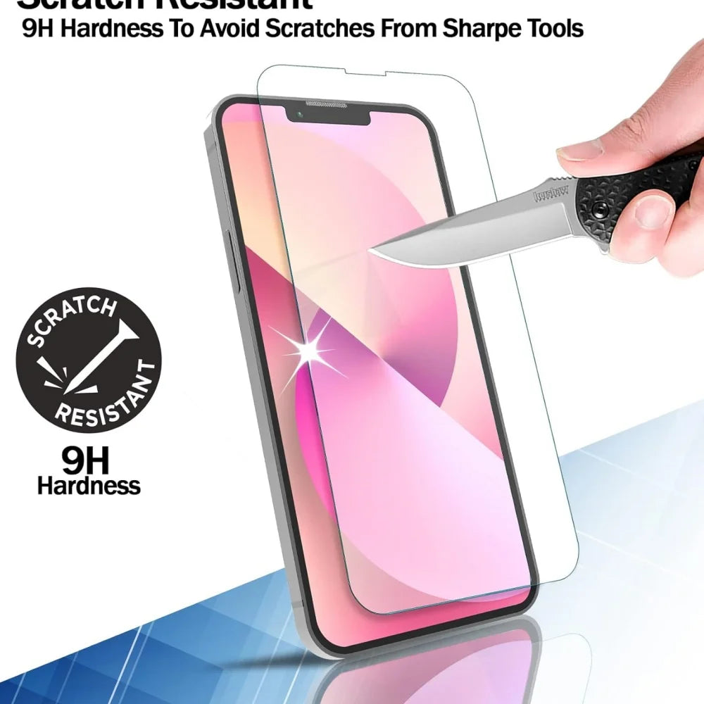 2~4PCS Screen Protector For iPhone 17 16 Pro Max Tempered Glass For iPhone 17e 16e 15 14 13 12 11 Pro Max Phone Film iPhone17 Car Mobile World
