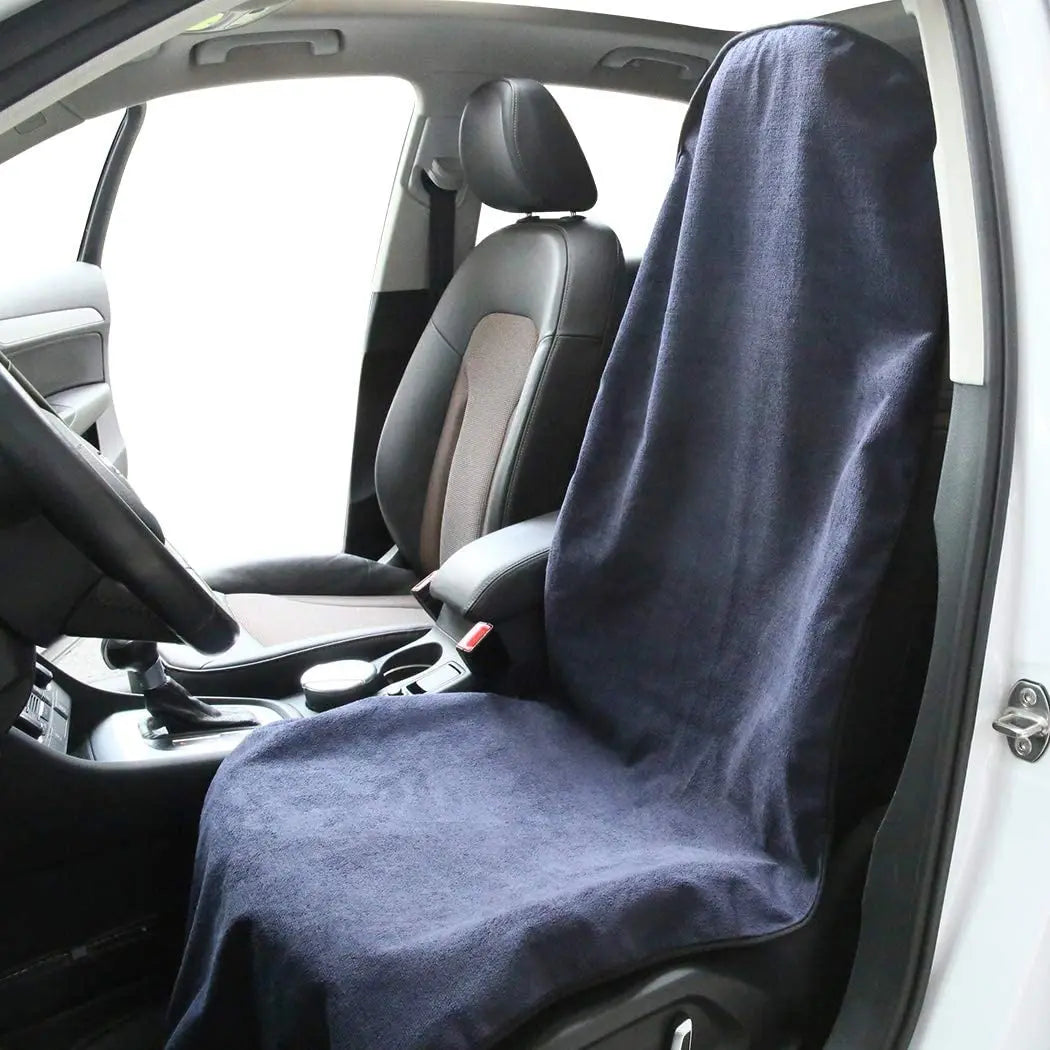 Front Car Seat Cover Waterproof Non-slip Sweat Towel Seat Cover for Truck SUV CM World