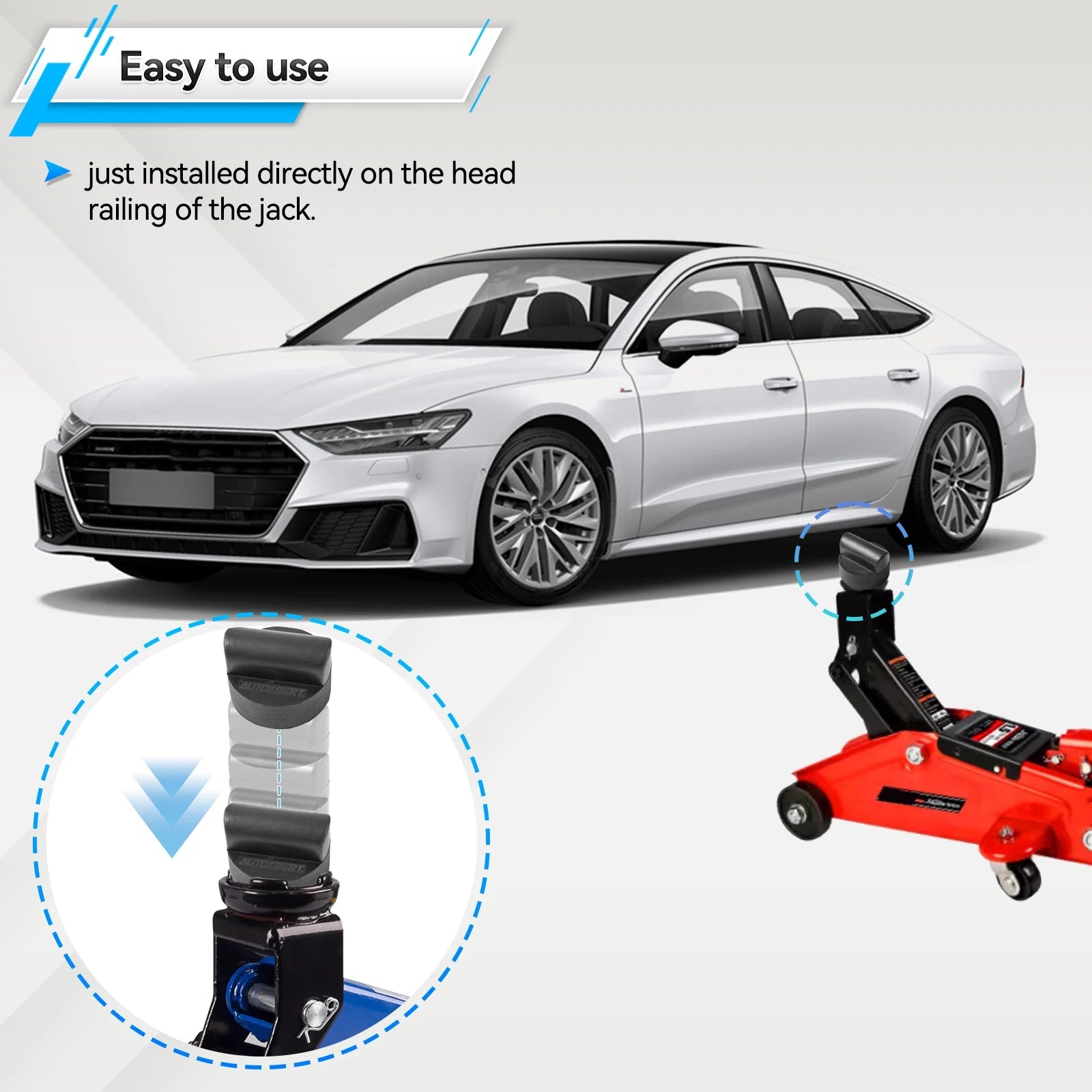 Jack Rubber Pad Anti-slip Adapter Support Block Car Lift Tool For Audi For Audi A6 Quattro A7 R8 RS6 RS7 S6 S7 TT Jacking Points CM World