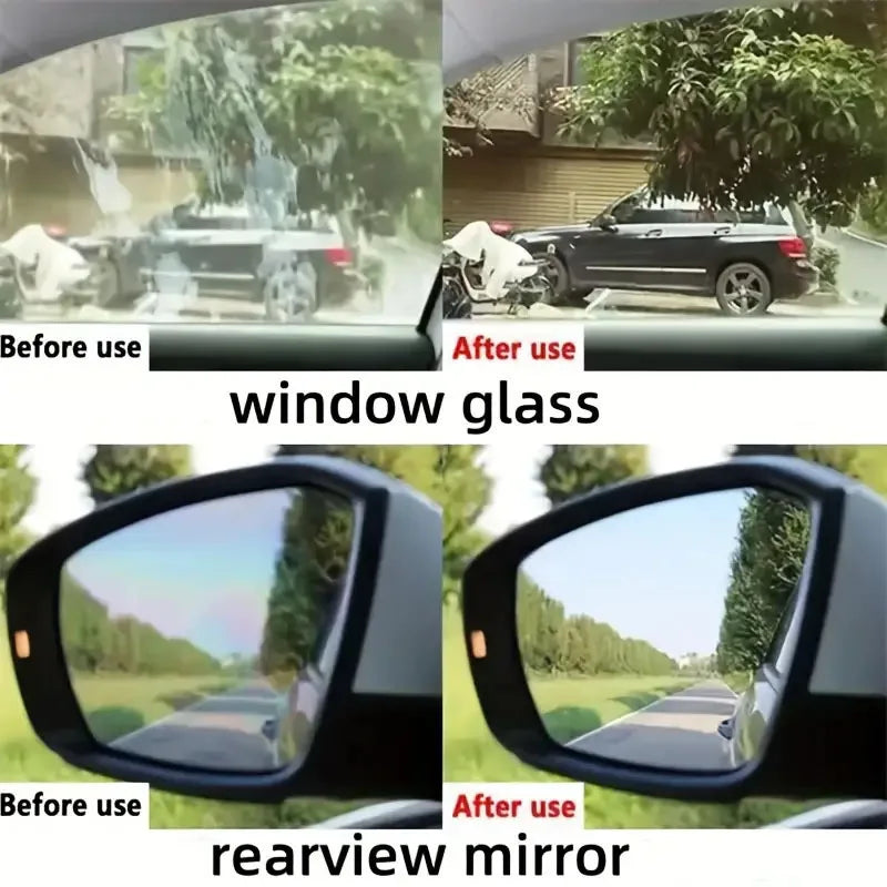 Glass Polishing Compound,Car Windshield Oil Film Remover Deep  Polishing Car Window And Mirror Repair Kit Car Scratch Compound CM World