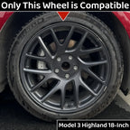 4PCS 18-Inch For Tesla Model 3 Wheel Cover Highland Performance Hub Caps Replacement Wheel Full Rim Cover Accessories 2024-2026