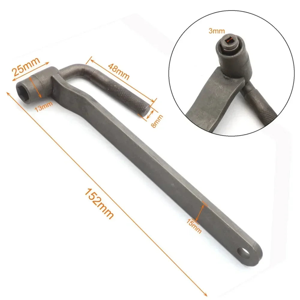 6pcs/lot Universal Motorcycle Engine Valve adjustment tool valve screw wrench 3/3.5/4mm 8mm 9mm 10mm Feeler gauge 0.02 to 1mm CM World
