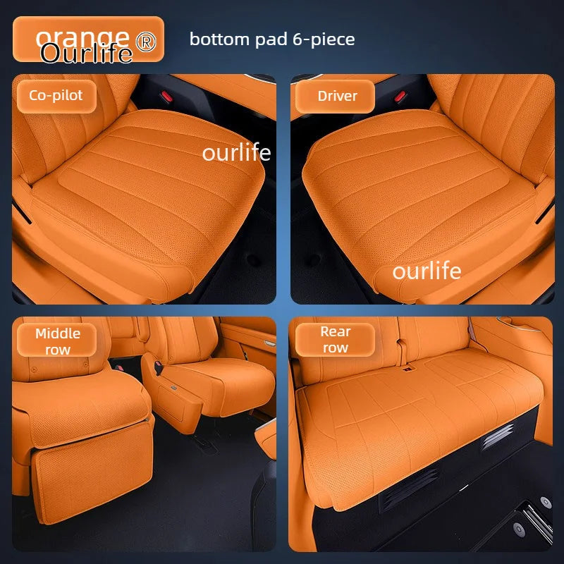 For Trumpchi GAC S9 2026 2025 2027 6-Seat car custom-fit seat covers all-season breathable leather seat covers Auto Accessories