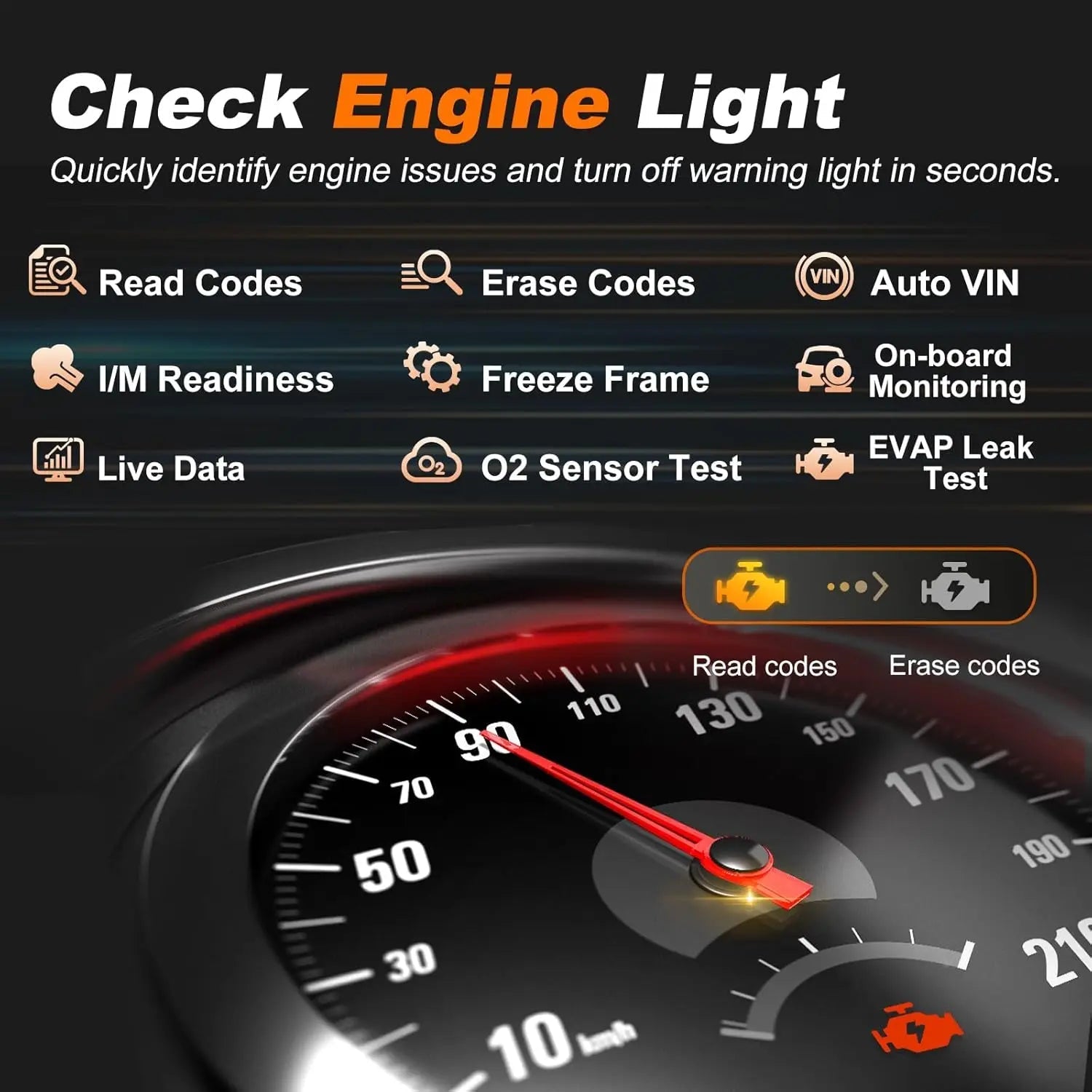 OBD2 Scanner Code Reader Check Engine Light Car Diagnostic Tool Read Clear Fault Codes Full OBD2 Functions 2026 Car Mobile World