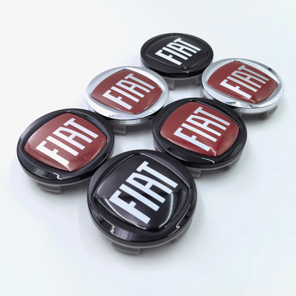 4pcs 60mm 6cm For FIAT Abarth 500 Car emblem Wheel hub Center Cap Badge covers Styling accessories