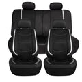 AUTO PLUS Car Seat Covers Artificial Leather With Bright PVC Sheet With 3 Zipper Car Accessories Interior Seat Cushion Protector