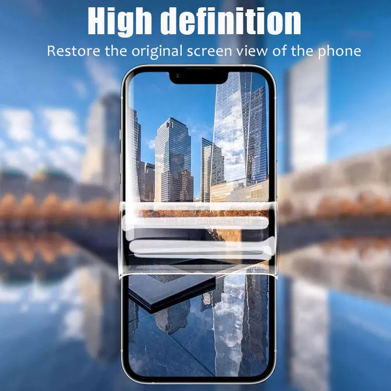 5PCS Hydrogel Film For iPhone 17 16 15 14 Pro Max Plus 16E 17E Screen Protector For iPhone 13 12 11 Pro 12 Mini Xr X Xs Max