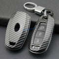 For Hyundai Carbon Fiber Car Smart Key Cover Case Chain Accessories Veloster Accent Palisade Elantra GT Venue Santa Fe Kona i30 CM World
