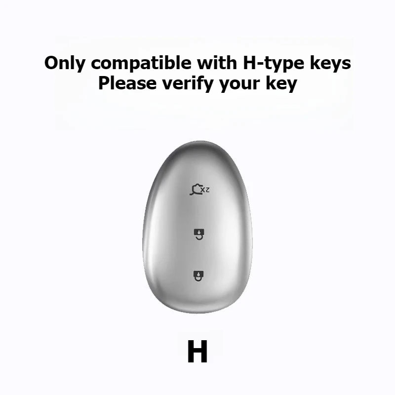 For Changan QIYUAN NEVO A07 Q07 EV Air Pro 2025 2026 Car Key Case Zinc Alloy Keychain Remote Cover Key Shell Fob Car Accessories