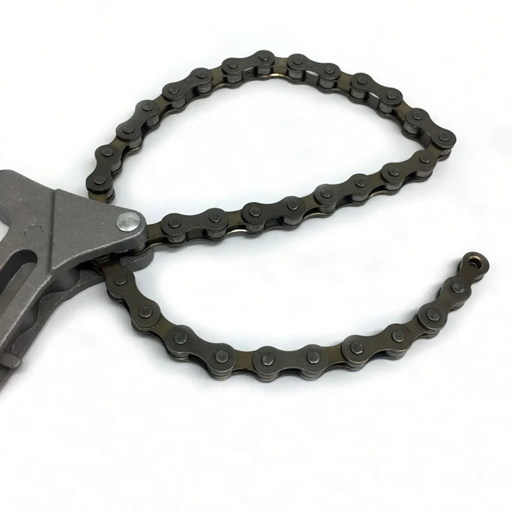 Universal Oil Filter Chain Wrench Plier Remover Grip Spanner Car Engine Oil Fuel Filter Repair Tool