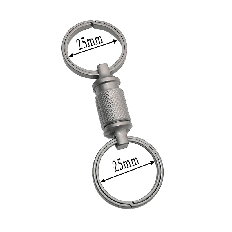 Super Light TC4 Titanium Men Alloy Keychain High Quality Quick Release Mini CAR Key Chain Convenient Detachable Key Ring CM World