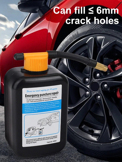 400ml Vacuum Tire Inner Tube Repair Glue Universal Tire Sealant Repair Car Motorcycles Rubber Tire Repair Liquid Accessories CM World
