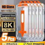 Tempered Glass For Samsung Galaxy S25 S24 S23 S22 S26 Ultra S20 FE Screen Protector A57 A56 5g A27 A17 A16 A37 A07 A55 A36 A54
