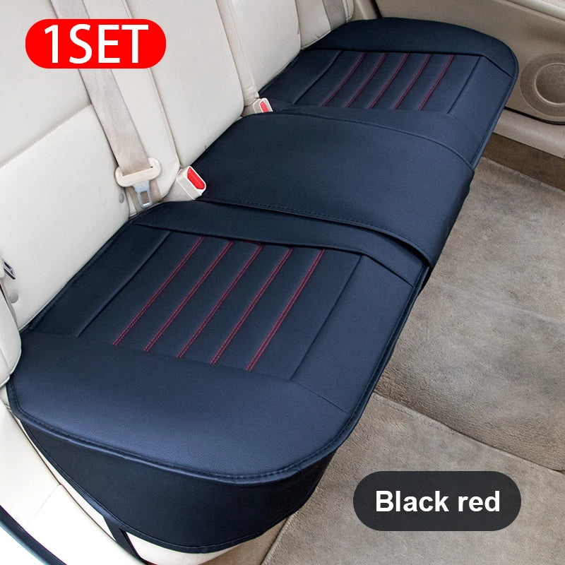 SEAMETAL Full-Surrounded Car Seat Cover Premium PU Leather Auto Seat Protector Cushion Antii Scratch Chair Protection Pad Mat