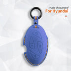 5 Buttons Car Key Case For Hyundai Grandeur GN7 Kona Ev 2023 Ioniq 6 Auto Smart Remote Suede KeyChain Cover Shell Accessories