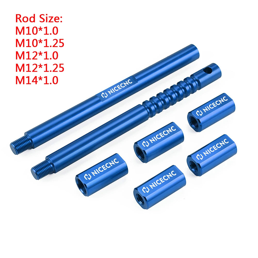 NICECNC Motorcycle Double Ended Fork Cartridge Damper Rod Holding Plate Tool for 13.3/14.3mm Cartridge Rod for KTM Honda Yamaha CM World