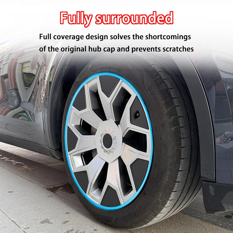 For Tesla Model YL Launch 2026 4PCS Hub Cap Car Replacement Wheel Cap 19 Inch Performance Automobile Hubcap Cover Accessories